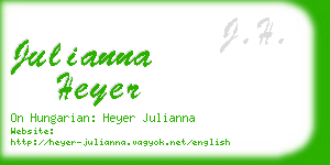 julianna heyer business card